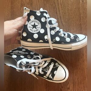 Converse CTAS Hi Glitter Polka Dots Sneakers Lightly used